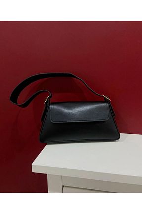 کیف دوشی مشکی زنانه چرم مصنوعی Stylemoda - کد 841822077