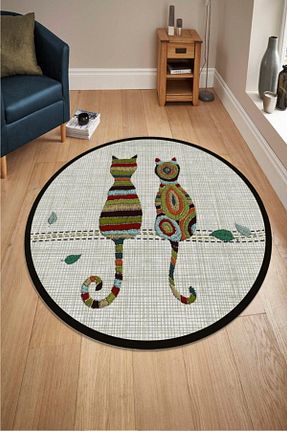 فرش مشکی زیره ضد لغزش WOOLLY HOME COLLECTİON - کد 158431910