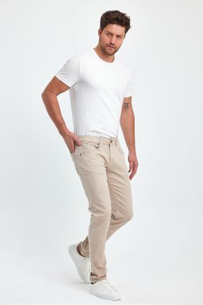 شلوار جین طوسی مردانه پاچه تنگ فاق بلند اسلیم استاندارد کد 782820747