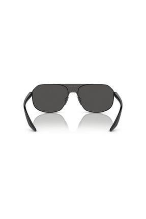 عینک آفتابی مشکی مردانه 40 UV400 فلزی مات هندسی کد 748926293