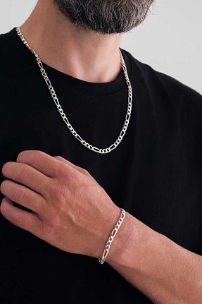 گردنبند نقره مردانه 925 عیار Sterling Silver - کد 839332519