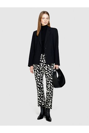 شلوار مشکی زنانه پارچه Sisley - کد 828108766