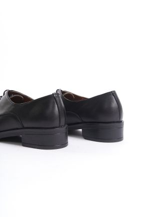 کفش کژوال مشکی زنانه چرم طبیعی پاشنه کوتاه ( 4 - 1 cm ) پاشنه ساده کد 841571015