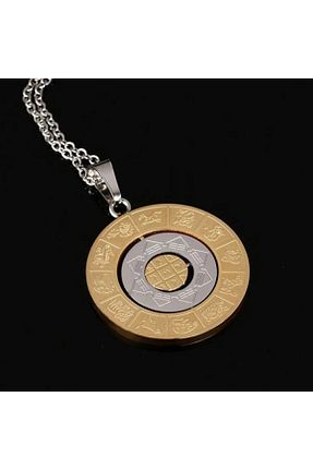 گردنبند استیل ( فولاد ) طلائی زنانه استیل ضد زنگ Viking - کد 101428064