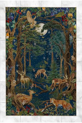 فرش رنگی قابل شستشو Rugs Modern Halı - کد 841582289