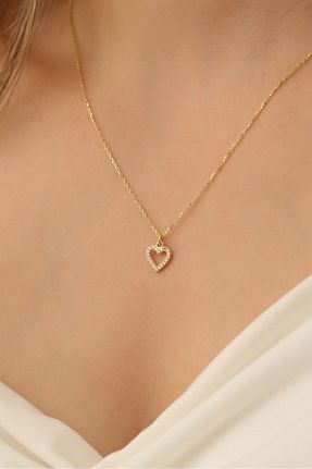 گردنبند نقره طلائی زنانه 925 عیار Nox Jewelry - کد 794719163