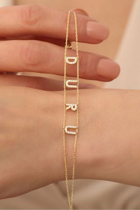 دستبند نقره طلائی زنانه 925 عیار Nox Jewelry - کد 792214763