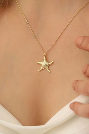 گردنبند نقره طلائی زنانه 925 عیار Nox Jewelry - کد 794720535