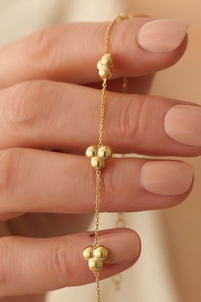 دستبند نقره طلائی زنانه 925 عیار Nox Jewelry - کد 809069905