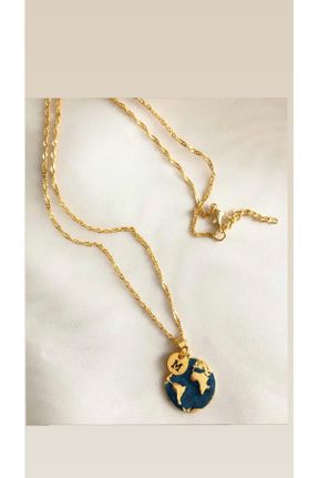 گردنبند جواهر طلائی زنانه روکش طلا کد 687393221
