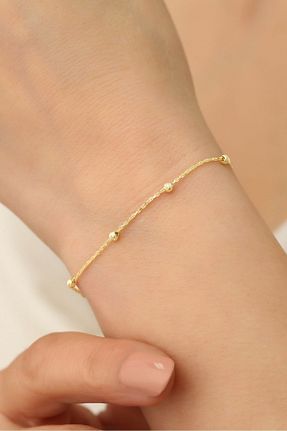 دستبند نقره طلائی زنانه 925 عیار Nox Jewelry - کد 794720666