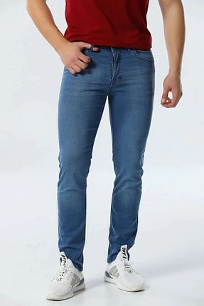 شلوار جین آبی مردانه پاچه تنگ ATAMEN - کد 374849178