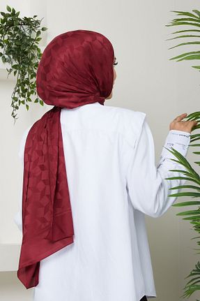 شال زرشکی زنانه پلی استر Golden Rose - کد 841555204