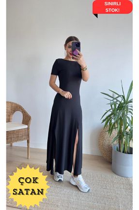 لباس مشکی زنانه بافتنی StilVibe - کد 841674328