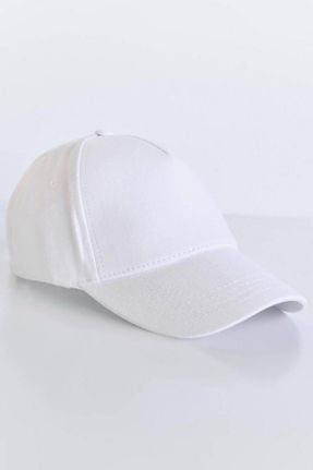 کلاه سفید زنانه پنبه (نخی) کد 37251708