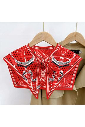دستمال گردن قرمز زنانه پلی استر ElevaGlam - کد 840409630