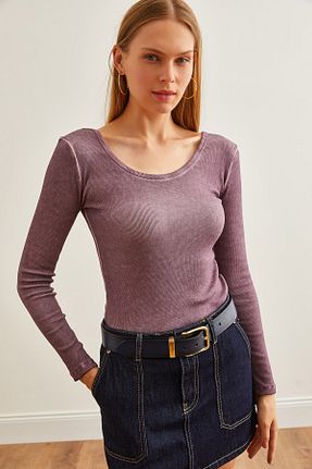 بلوز زرشکی زنانه ساده Olalook - کد 841653353