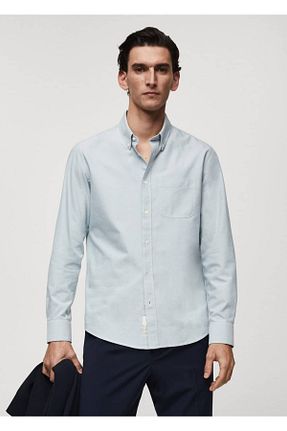 پیراهن سبز مردانه رگولار MANGO Man - کد 788742372