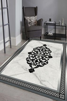 فرش سفید زیره ضد لغزش ESTA HALI - کد 152903442