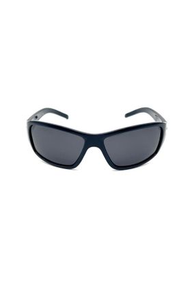 عینک آفتابی آبی مردانه 65 UV400 استخوان مات کد 833493385