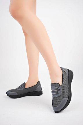 کفش پاشنه بلند پر طوسی زنانه پاشنه متوسط (5-9 سانتی متر) NESKA - کد 825906907