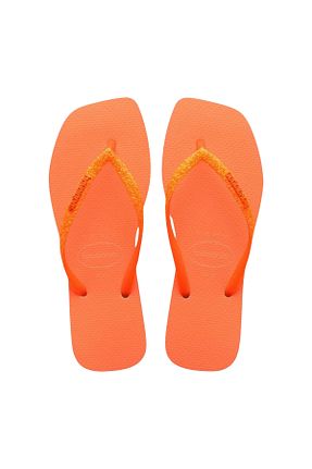دمپائی نارنجی زنانه پاشنه تخت Havaianas - کد 841578009