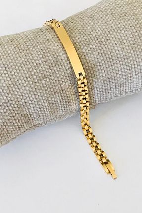 دستبند استیل (فولاد) طلائی مردانه استیل (فولاد) Kafdağı HOME - کد 841586495