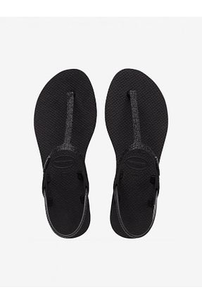 دمپائی مشکی زنانه پاشنه تخت Havaianas - کد 841588828