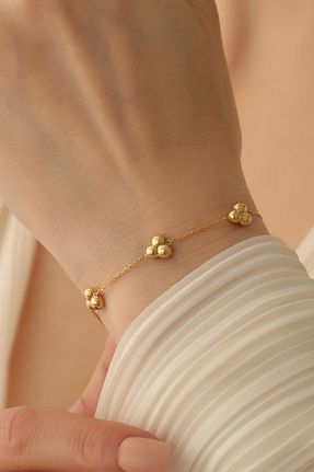 دستبند نقره طلائی زنانه 925 عیار Nox Jewelry - کد 809069905