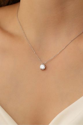 گردنبند نقره رنگی زنانه 925 عیار Nox Jewelry - کد 794721938
