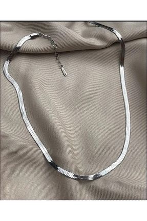 گردنبند استیل ( فولاد ) زنانه استیل (فولاد) VALENTINASILVER - کد 841673887