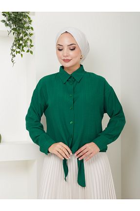 پیراهن حجاب سبز زنانه رگولار VOLT CLOTHİNG - کد 841694630