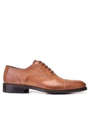 کفش کلاسیک قهوه ای مردانه چرم لاکی پاشنه کوتاه ( 4 - 1 cm ) پاشنه ساده کد 340644366