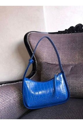 کیف دوشی سرمه ای زنانه چرم مصنوعی Stylemoda - کد 841474076