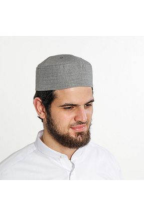 کلاه طوسی مردانه پنبه ای sehzadegiyim - کد 826547562