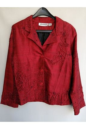 کت زرشکی زنانه گشاد ANAGE - کد 46965802