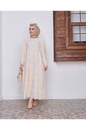 لباس حجاب بژ زنانه Relaxed Moda Reyhan - کد 475155482