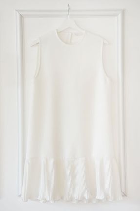 پیراهن اسلامی سفید زنانه رگولار بدون آستین کد 685529730