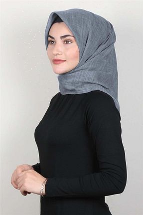 روسری طوسی 100 x 100 PİRAMİT - کد 116971902