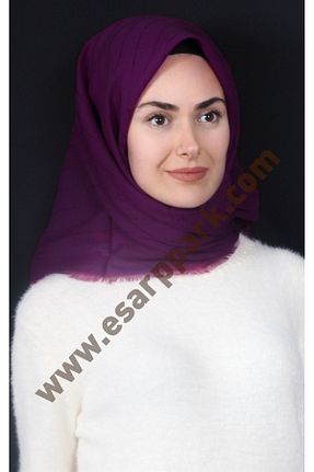 روسری بنفش 100 x 100 Eşarppark - کد 792649602