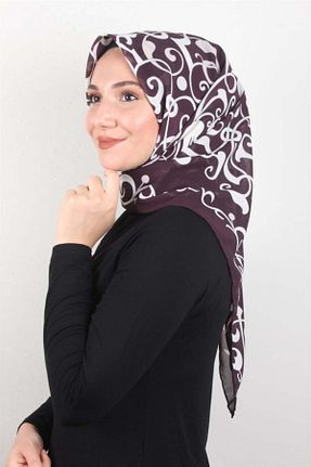 روسری سفید کرپ Eşarppark - کد 792589445