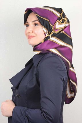 شال رنگی زنانه ابریشم Vissona - کد 641236797