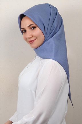 روسری آبی 100 x 100 Eşarppark - کد 674005054
