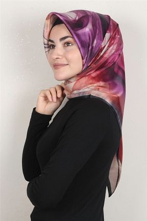 روسری صورتی پلی استر Eşarppark - کد 198956136