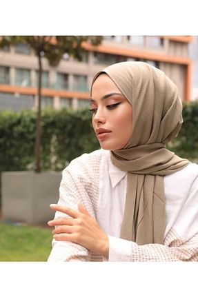 شال سبز زنانه پنبه ای Trablus - کد 736840845