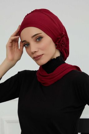 شال زرشکی زنانه ویسکون کد 475348565