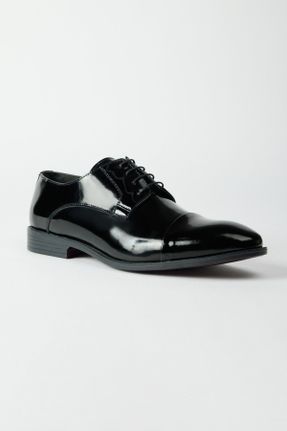 کفش کلاسیک مشکی مردانه پاشنه کوتاه ( 4 - 1 cm ) پاشنه ساده کد 739606527