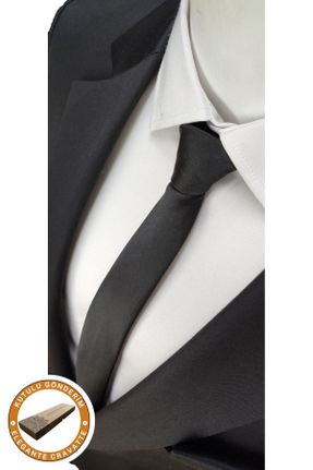 کراوات مشکی مردانه میکروفیبر İnce کد 45533249