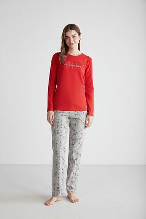 ست لباس راحتی نارنجی زنانه ساده U.S. Polo Assn. - کد 755159603