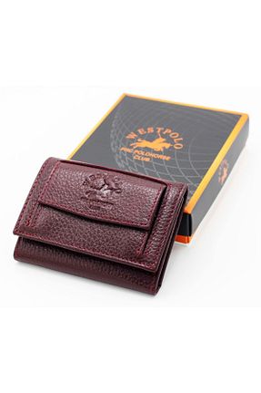 کیف پول زرشکی زنانه ابعاد کوچک Westpolo - کد 33934536